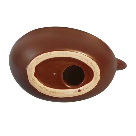 Mid Century Design Minimalist Brown Ceramic Chicken Figurine - Picture 6 of 6